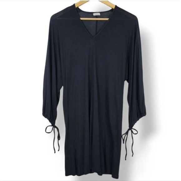 La Perla Studio Modal Jersey Knit Nightgown Sleep Dress in Navy Blue Size 40/Med - Picture 2 of 13